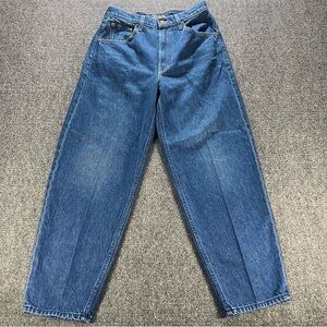 MOTHER Snacks The Peeler Ankle Barrel Leg Jeans Secret Sauce Size 27 Blue USA